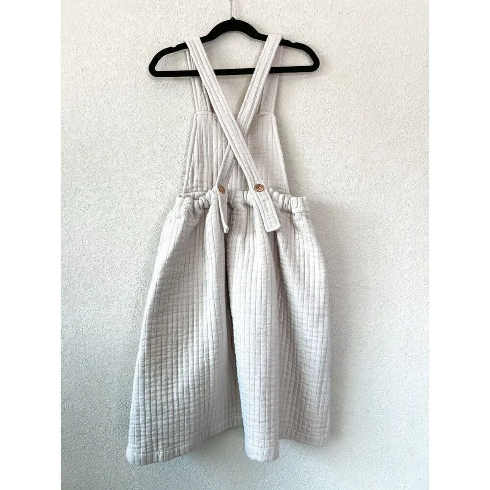 NWT! Fin and Vince Quilted Pinafore Size 8-9Y